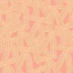 ribbons, bow, coquette, girly seamless pattern background, print, pattern, greeting card, banners, web, wrapping paper, fashion, fabric, textile, wallpaper, cover