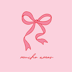 ribbons, bow, coquette, girly seamless pattern background, print, pattern, greeting card, banners, web, wrapping paper, fashion, fabric, textile, wallpaper, cover