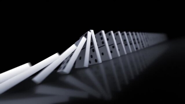 falling dominoes