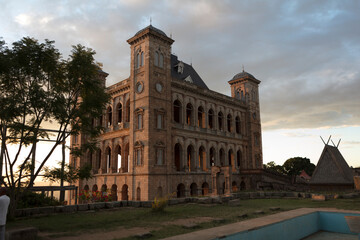Madagascar Antananarivo Ruva Palace on a sunny spring day