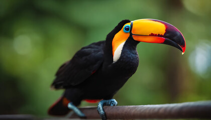 Naklejka premium toucan on a branch