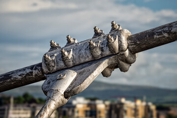 Detail 'The Peace Bridge' at Londonderry - Detailed View of The Peace Bridges Structure