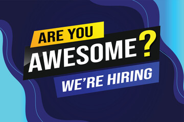 Are you awesome word concept vector illustration  and 3d style, landing page, template, ui, web, mobile app, poster, banner, flyer, background, gift card, coupon, label, wallpaper

