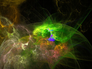 Imaginatory fractal abstract background Image