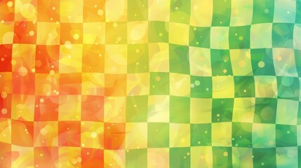 summery colors, checkered background, copy and text space, 16:9