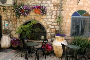 Fototapeta na wymiar 06/30/2023 Safed Israel. Ancient city of Safed, city of Kabbalists and artists