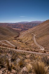 Cuesta de Lipan gorge in Purmamarca village in Jujuy, Argentina