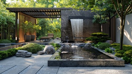 Luxurious Outdoor Dining Area with Contemporary Sophistication

