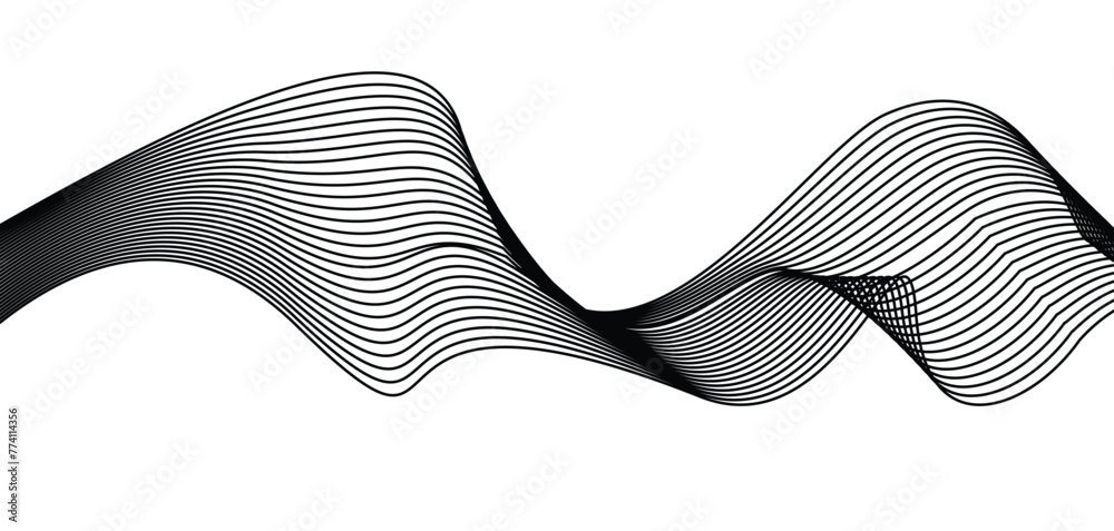 Poster white and gray line background with diagonal stripes lines. white background with wavy lines and cop