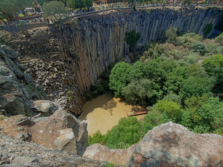 Huasca de Ocampo, 28 de marzo de 2024, Hidalgo, México, parque ecoturístico prismas basálticos