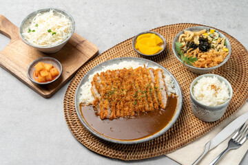 Pork cutlet, donkatsu, mini, udon, cheese cutlet, yumikatsu, tomahawk, katsu, curry, soba, set, Japanese, sauce,