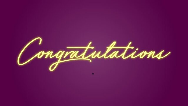 Luxury Congratulations Title Animation