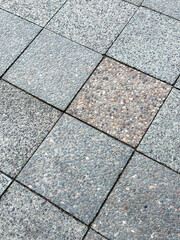 concrete paving slabs. Outdoor floor material