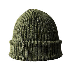 knitted cap isolated on white