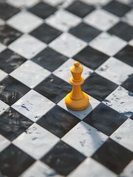 Chess Piece Defying Conventional Moves Conceptual D of Strategic Innovation