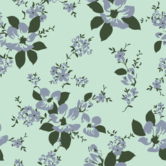  Seamless Floral Pattern Stock Illustration