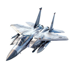 jet fighter isolate on white