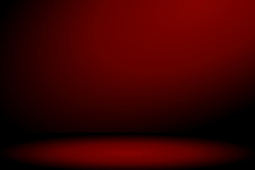 Abstract red background,Smooth blur background like in a room with spot lights shining on the floor or on the stage,Vector illustration - obrazy, fototapety, plakaty