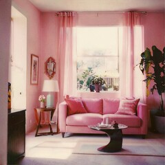 modern living room with sofa