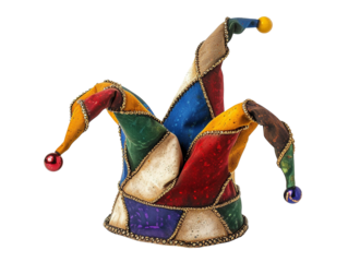a colorful jester hat