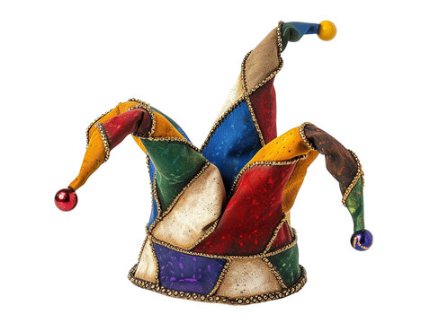 a colorful jester hat