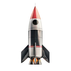rocket isolated on white background