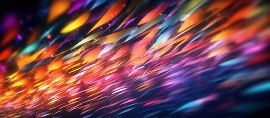 Abstract background in blue and purple neon glow colors on black. Speed of light in galaxy. Explosion in universe.