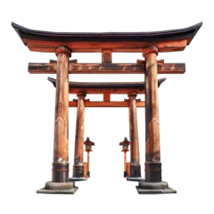 Gordijnen torii gate, japanese temple © Kitta