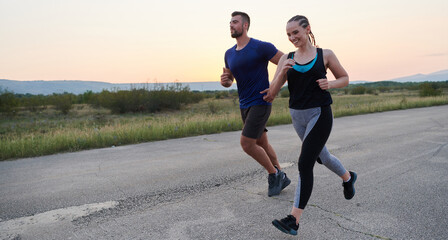 Dynamic Duo: Fitness-Ready Couple Embraces Confidence and Preparation for Upcoming Marathons