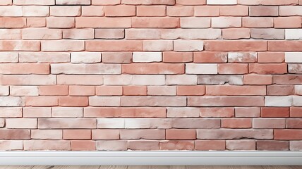 Fototapeta premium Structured Sophistication: Brown Brick Wall Texture Banner Vista