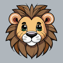 africa safari animal lion illustration vector 10 eps. Zoo