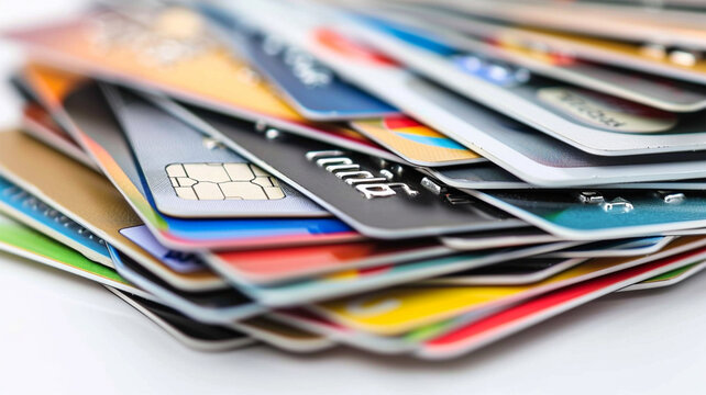 たくさんのクレジットカード