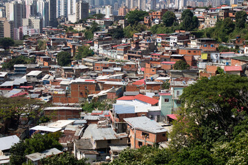El Guarataro neighborhood near the center of the city of Caracas in Venezuela
