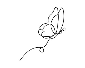 Flying Butterfly Line Vector , Line Drawing Butterfly Designs