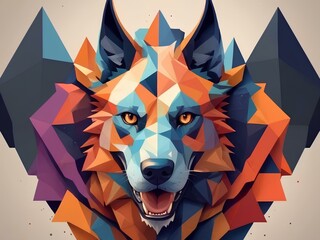 
mosaic wolf