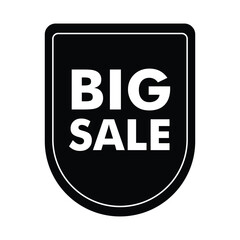 Big sale discount badge promo sign special offer special round bottom badge