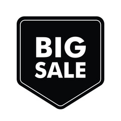 Big sale discount badge promo sign special offer special price pointed bottom badge