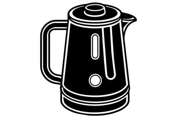 electric-tea-maker-with-whit-background-vector