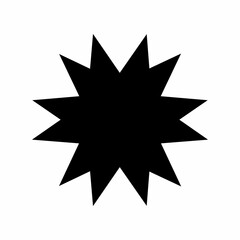 Star or sun vector illustration