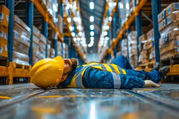 Workplace Accident: Injured Worker at Warehouse