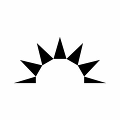 Sunset or sunrise icon