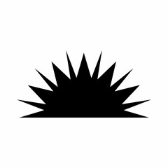 Sunset or sunrise icon