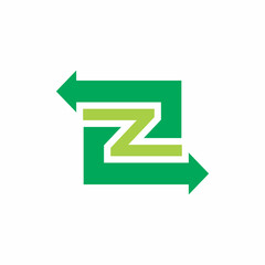 Z Letter Logo concept. Creative Minimal Monochrome Monogram emblem design template. Graphic Alphabet Symbol for Corporate Business Identity. Creative Vector element