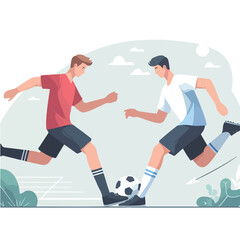 vector image of a person exercising