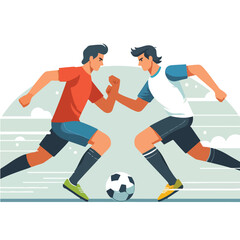 vector image of a person exercising