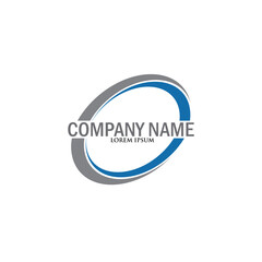 Swoosh logo vector design template modern