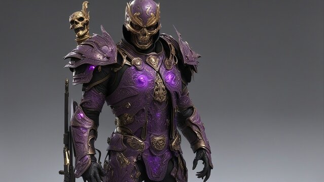 A futuristic soldier who has been possessed and corrupted by a demon that grants him dark powers.  