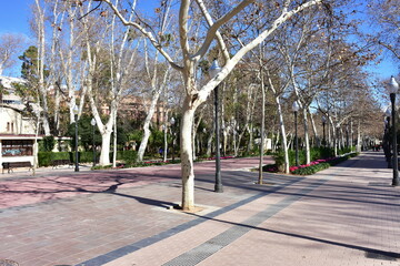 central park in town Castello de la Plana in Spain