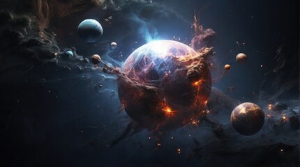 earth and sun