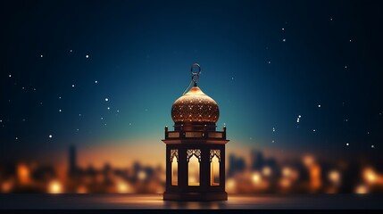 Ramadan light in the city. 